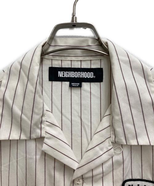 NEIGHBORHOOD（ネイバーフッド）NEIGHBORHOOD (ネイバーフッド) STRIPE WORK SHIRT SS ベージュ サイズ:Ｍの古着・服飾アイテム