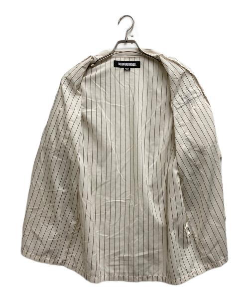 NEIGHBORHOOD（ネイバーフッド）NEIGHBORHOOD (ネイバーフッド) STRIPE WORK SHIRT SS ベージュ サイズ:Ｍの古着・服飾アイテム