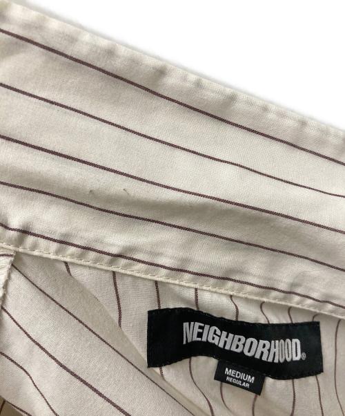 NEIGHBORHOOD（ネイバーフッド）NEIGHBORHOOD (ネイバーフッド) STRIPE WORK SHIRT SS ベージュ サイズ:Ｍの古着・服飾アイテム