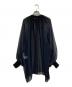 HYKE (ハイク) SHIRRED CHIFFON TOP ネイビー サイズ:1：9000円