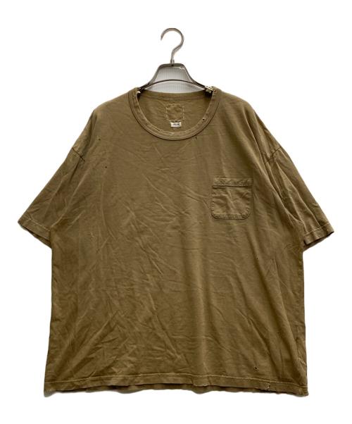 VISVIM（ビズビム）VISVIM (ビズビム) AMPLUS TEE S/S CRASH ブラウン サイズ:5の古着・服飾アイテム
