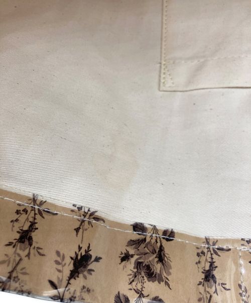 COMME des GARCONS（コムデギャルソン）COMME des GARCONS (コムデギャルソン) GUCCI (グッチ) ローズプリント PVC トートバッグ ベージュの古着・服飾アイテム