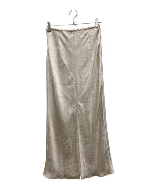 BAUM UND PFERDGARTEN（バウムウンドヘルガーデン）BAUM UND PFERDGARTEN (バウムウンドヘルガーデン) サテンスカート ベージュ サイズ:34の古着・服飾アイテム