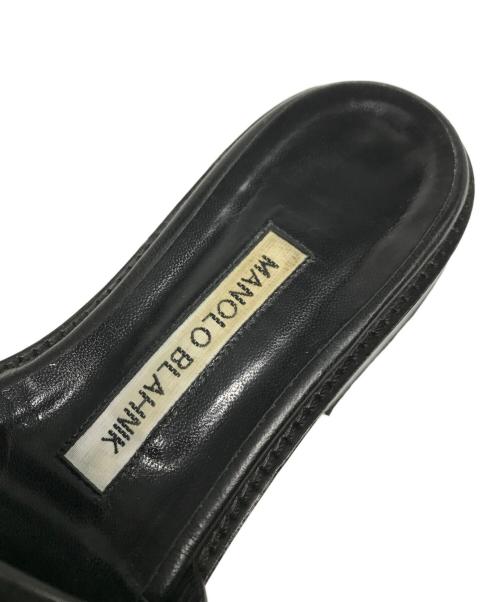 Manolo Blahnik（マノロブラニク）Manolo Blahnik (マノロブラニク) サンダル ブラック サイズ:35の古着・服飾アイテム