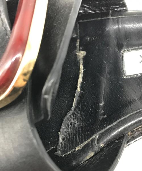 Manolo Blahnik（マノロブラニク）Manolo Blahnik (マノロブラニク) サンダル ブラック サイズ:35の古着・服飾アイテム