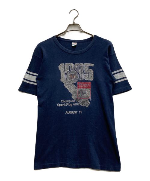 Champion（チャンピオン）Champion (チャンピオン) 80's フットボールTシャツ ネイビー サイズ:Lの古着・服飾アイテム