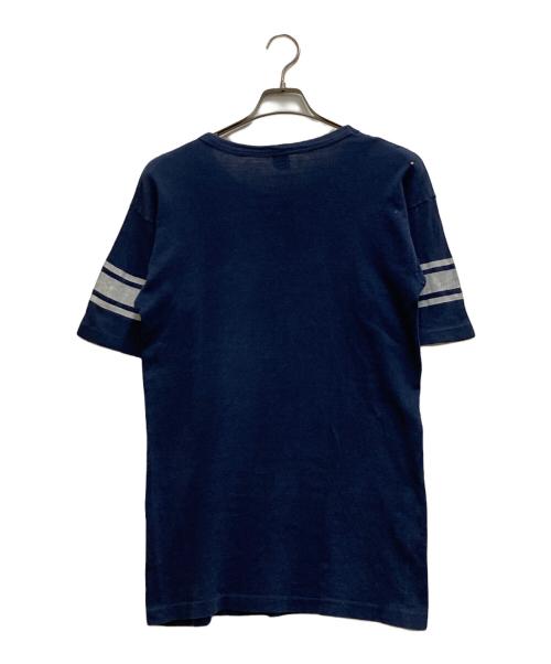 Champion（チャンピオン）Champion (チャンピオン) 80's フットボールTシャツ ネイビー サイズ:Lの古着・服飾アイテム