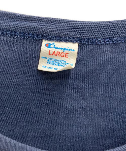 Champion（チャンピオン）Champion (チャンピオン) 80's フットボールTシャツ ネイビー サイズ:Lの古着・服飾アイテム