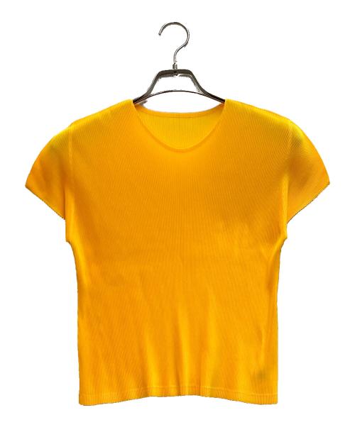 PLEATS PLEASE（プリーツプリーズ）PLEATS PLEASE (プリーツプリーズ) プリーツブラウス イエロー サイズ:3の古着・服飾アイテム