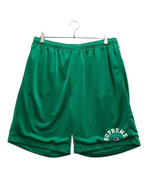 SUPREME（シュプリーム）Supreme (シュプリーム) Champion (チャンピオン) Mesh Short グリーン サイズ:Mの古着・服飾アイテム