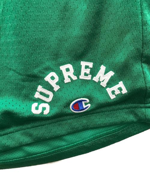 SUPREME（シュプリーム）Supreme (シュプリーム) Champion (チャンピオン) Mesh Short グリーン サイズ:Mの古着・服飾アイテム