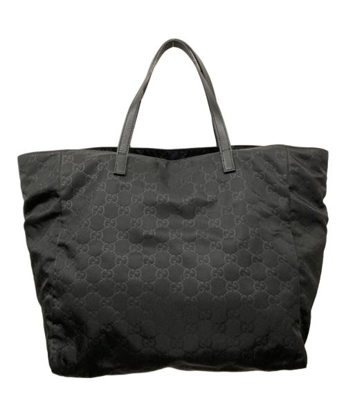 GUCCI（グッチ）GUCCI (グッチ) GGナイロンバッグ ブラックの古着・服飾アイテム