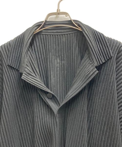 HOMME PLISSE ISSEY MIYAKE（オム プリッセ イッセイ ミヤケ）HOMME PLISSE ISSEY MIYAKE (オムプリッセ イッセイ ミヤケ) ポロシャツ ブラック サイズ:2の古着・服飾アイテム