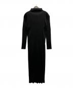 PLEATS PLEASEプリーツプリーズ）の古着「プリーツサイドジップハイネックワンピース」｜ブラック