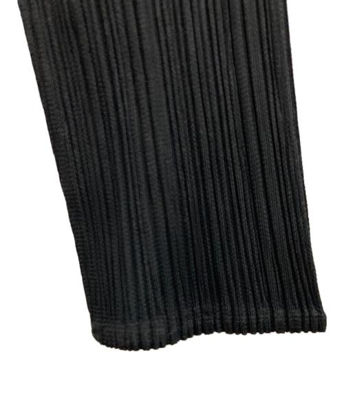 PLEATS PLEASE（プリーツプリーズ）PLEATS PLEASE (プリーツプリーズ) プリーツサイドジップハイネックワンピース ブラック サイズ:4の古着・服飾アイテム