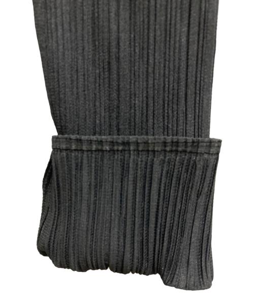 PLEATS PLEASE（プリーツプリーズ）PLEATS PLEASE (プリーツプリーズ) プリーツサイドジップハイネックワンピース ブラック サイズ:4の古着・服飾アイテム