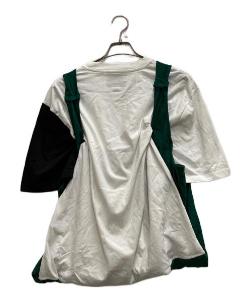 Carhartt WIP（カーハート ワークインプログレス）CARHARTT WIP (カーハート ワークインプログレス) MARNI (マルニ) S/S POCKET T-SHIRT グリーン×ホワイト サイズ:Ⅼの古着・服飾アイテム