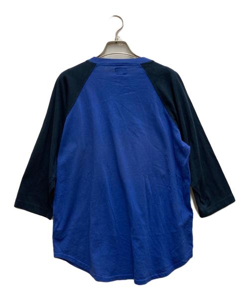 OLD STUSSY（オールドステューシー）OLD stussy (オールドステューシー) 90’s USA製ラグランTシャツ ブルー サイズ:Sの古着・服飾アイテム