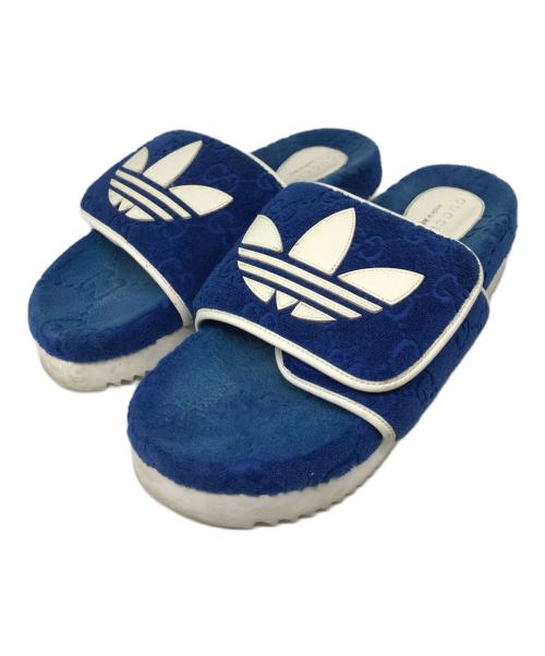 GUCCI（グッチ）GUCCI (グッチ) adidas (アディダス) プラットフォームサンダル ブルー サイズ:28㎝の古着・服飾アイテム