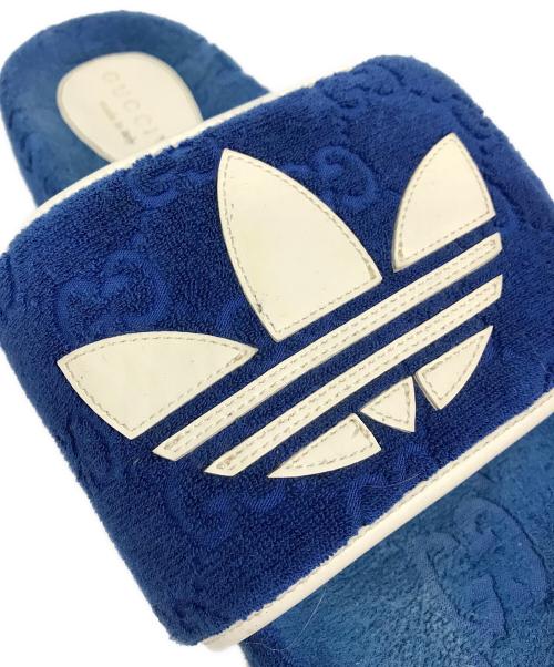 GUCCI（グッチ）GUCCI (グッチ) adidas (アディダス) プラットフォームサンダル ブルー サイズ:28㎝の古着・服飾アイテム