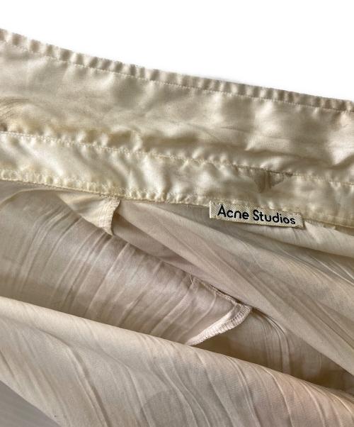 Acne studios（アクネ ストゥディオス）ACNE STUDIOS (アクネ ストゥディオス) フローラル プリント ロングスリーブ シャツ ベージュ サイズ:32の古着・服飾アイテム