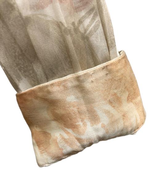 Acne studios（アクネ ストゥディオス）ACNE STUDIOS (アクネ ストゥディオス) フローラル プリント ロングスリーブ シャツ ベージュ サイズ:32の古着・服飾アイテム