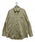 Patagoniaパタゴニア）の古着「90`Sジャガードストライプシャツ」｜グリーン