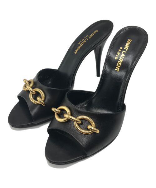 Saint Laurent Paris（サンローランパリ）Saint Laurent Paris (サンローランパリ) LE MAILLONミュール ブラック サイズ:37の古着・服飾アイテム