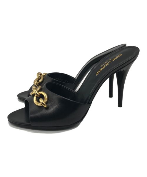 Saint Laurent Paris（サンローランパリ）Saint Laurent Paris (サンローランパリ) LE MAILLONミュール ブラック サイズ:37の古着・服飾アイテム
