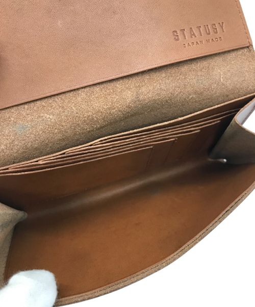 STATUSY（ステータシー）STATUSY (ステータシー) レザー長財布 ブラウンの古着・服飾アイテム