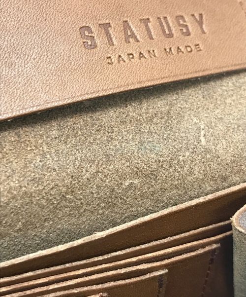 STATUSY（ステータシー）STATUSY (ステータシー) レザー長財布 ブラウンの古着・服飾アイテム
