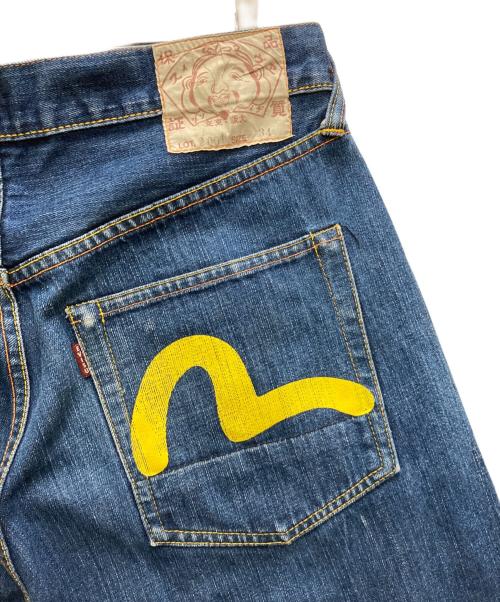 EVISU（エヴィス）EVISU (エヴィス) デニムハーフパンツ インディゴ サイズ:SIZE 86cm (W34)の古着・服飾アイテム