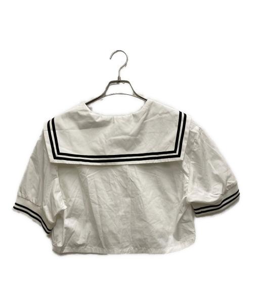 BASICKS（ベイシックス）BASICKS (ベイシックス) Thomas Mason Sailor Shirt ホワイトブラック サイズ:Ｓの古着・服飾アイテム