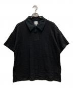 SASQUATCHfabrix.サスクワッチファブリックス）の古着「BALFOUS LACE POLO SHIRT」｜ブラック