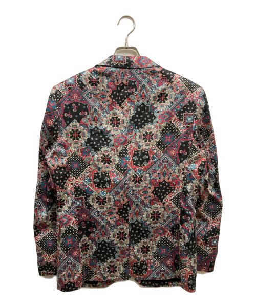 LOVELESS（ラブレス）LOVELESS (ラブレス) サテンジャガードジャケット レッド×ブラック サイズ:Mの古着・服飾アイテム