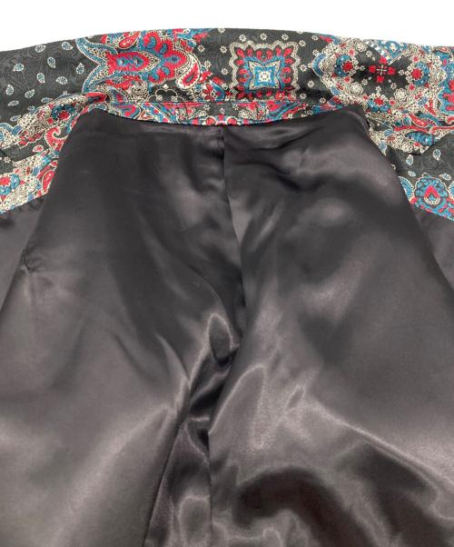 LOVELESS（ラブレス）LOVELESS (ラブレス) サテンジャガードジャケット レッド×ブラック サイズ:Mの古着・服飾アイテム