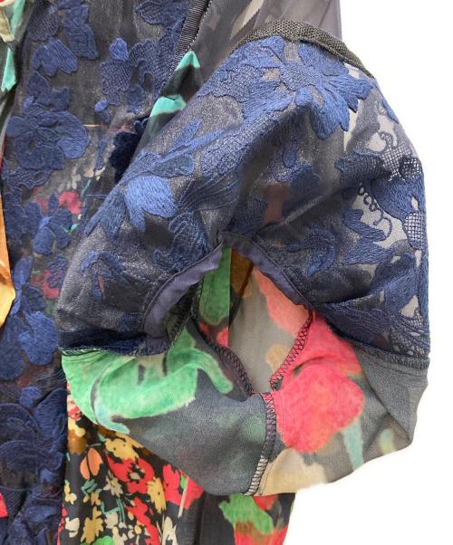 sacai（サカイ）sacai (サカイ) フローラルドレス ネイビー サイズ:1の古着・服飾アイテム