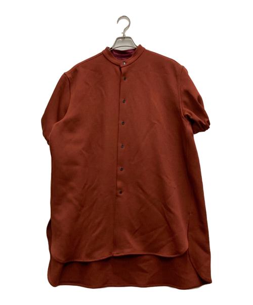 Omar Afridi（オマールアフリディ）Omar Afridi (オマールアフリディ) 半袖ロングシャツ ブラウン サイズ:Sの古着・服飾アイテム