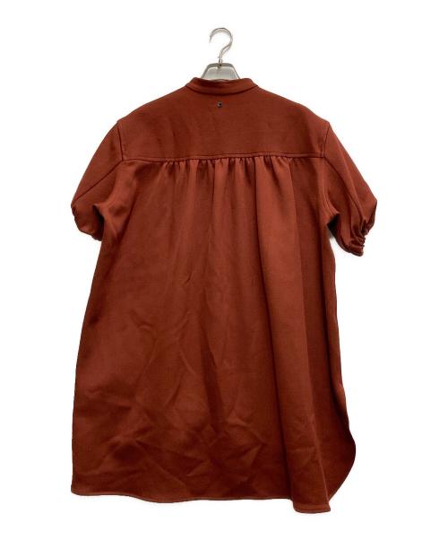 Omar Afridi（オマールアフリディ）Omar Afridi (オマールアフリディ) 半袖ロングシャツ ブラウン サイズ:Sの古着・服飾アイテム