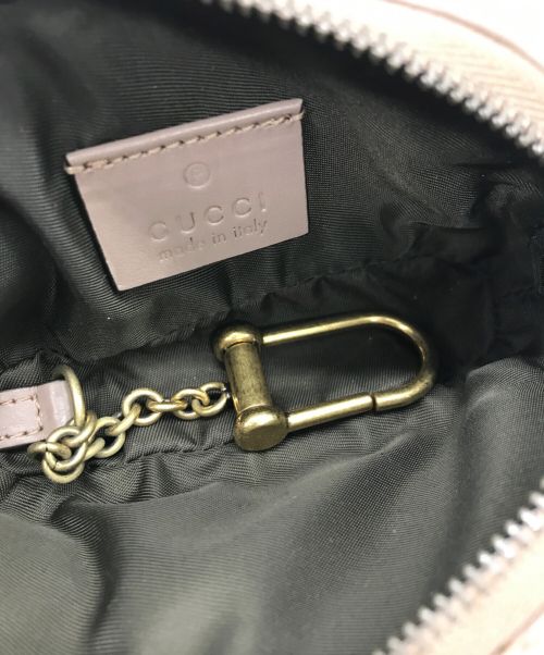 GUCCI（グッチ）GUCCI (グッチ) GGマーモントキルティングキーポーチ ピンクの古着・服飾アイテム