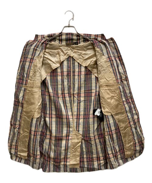 RRL（ダブルアールエル）RRL (ダブルアールエル) アンコンストラクテッド マドラスジャケット ネイビー×ベージュ サイズ:Mの古着・服飾アイテム