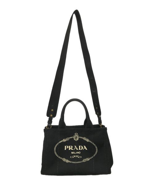 PRADA（プラダ）PRADA (プラダ) カナパ2WAYバッグ ブラックの古着・服飾アイテム