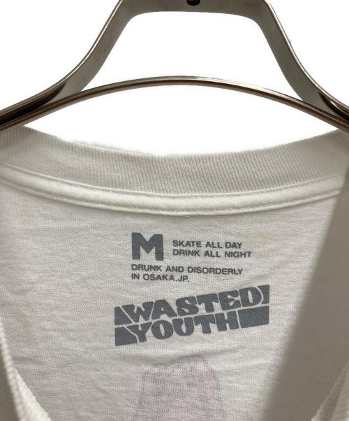 wastedyouth（ウエステッド ユース）WASTEDYOUTH (ウエステッド ユース) プリントTシャツ ホワイト サイズ:Ⅿの古着・服飾アイテム