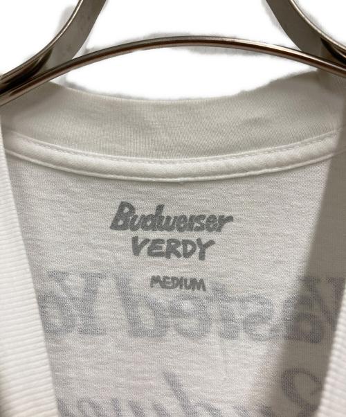 wastedyouth（ウエステッド ユース）WASTEDYOUTH (ウエステッド ユース) BUDWEISER (バドワイザー) プリントTシャツ ホワイト サイズ:Ⅿの古着・服飾アイテム