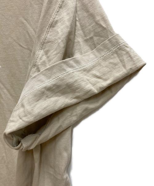 RICK OWENS（リックオウエンス）RICK OWENS (リックオウエンス) レベルTシャツ ベージュ サイズ:XLの古着・服飾アイテム