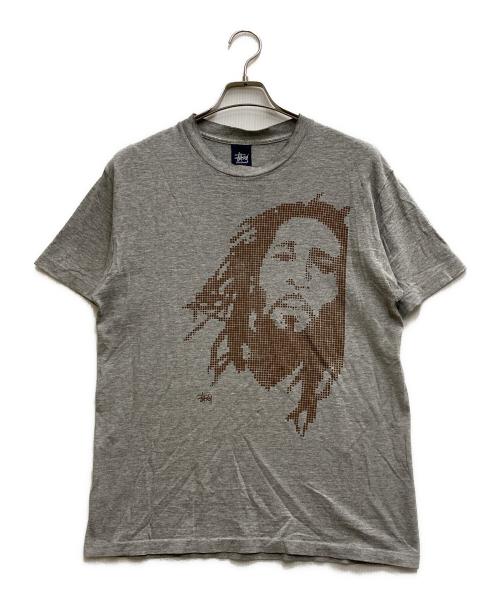 OLD STUSSY（オールドステューシー）OLD stussy (オールドステューシー) 90'S ボブマーリー ドットプリントTシャツ グレー サイズ:Ⅿの古着・服飾アイテム