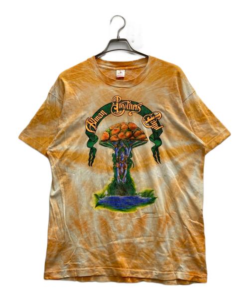 ALLMAN BROTHERS BAND（フルーツオブザルーム）ALLMAN BROTHERS BAND (フルーツオブザルーム) 90'S タイダイバンドTシャツ オレンジ サイズ:Ⅼの古着・服飾アイテム