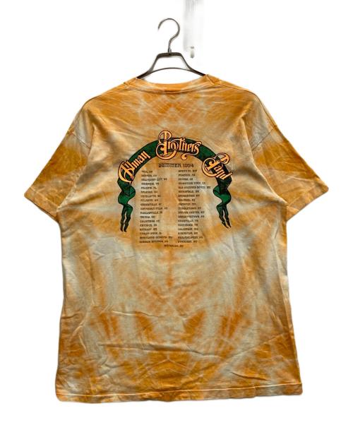 ALLMAN BROTHERS BAND（フルーツオブザルーム）ALLMAN BROTHERS BAND (フルーツオブザルーム) 90'S タイダイバンドTシャツ オレンジ サイズ:Ⅼの古着・服飾アイテム