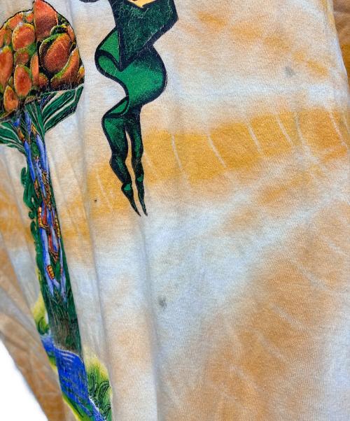 ALLMAN BROTHERS BAND（フルーツオブザルーム）ALLMAN BROTHERS BAND (フルーツオブザルーム) 90'S タイダイバンドTシャツ オレンジ サイズ:Ⅼの古着・服飾アイテム