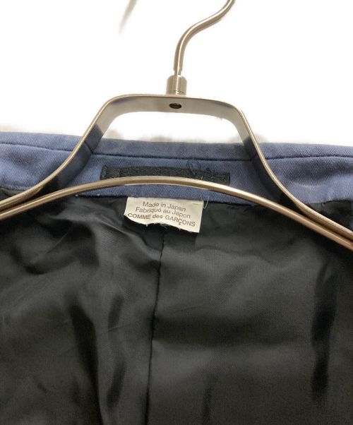 COMME des GARCONS HOMME PLUS（コムデギャルソンオムプリュス）COMME des GARCONS HOMME PLUS (コムデギャルソンオムプリュス) 金ボタンメッセージジャケット ネイビー サイズ:Sの古着・服飾アイテム